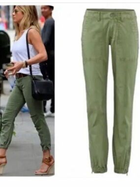 CAbi #5076 Olive Green Women's Cargo Joggers